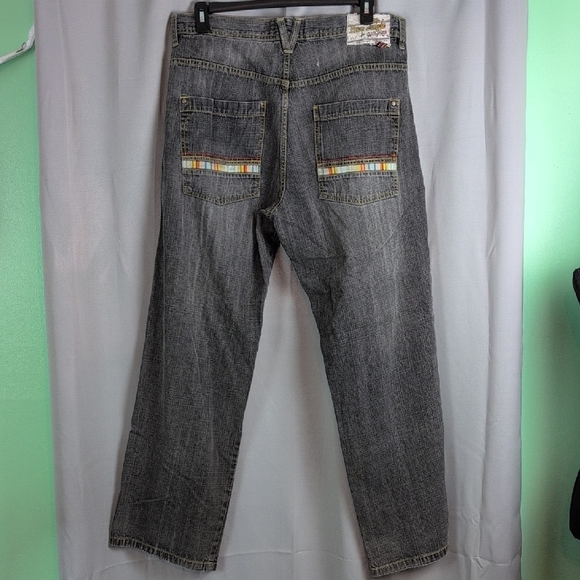 Relaxed Fit Black Jeans for Men - Picture 3 of 7